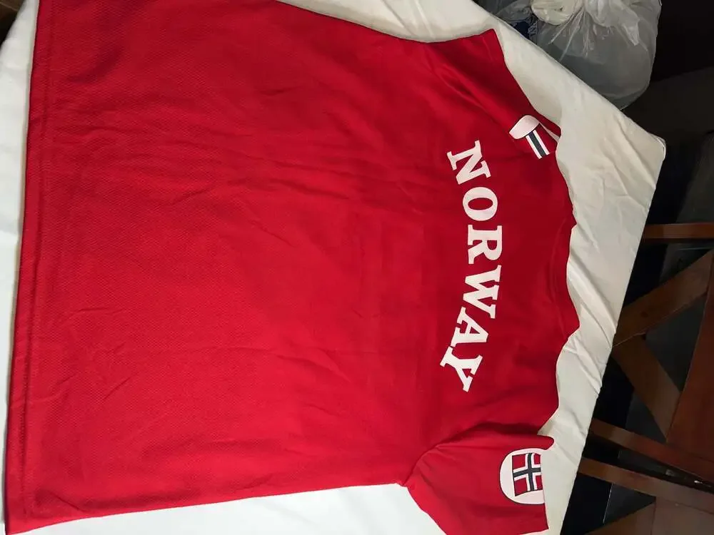 Nord Suvenir Norway Flag V-Neck Jersey Shirt Size XL - Picture 3 of 5